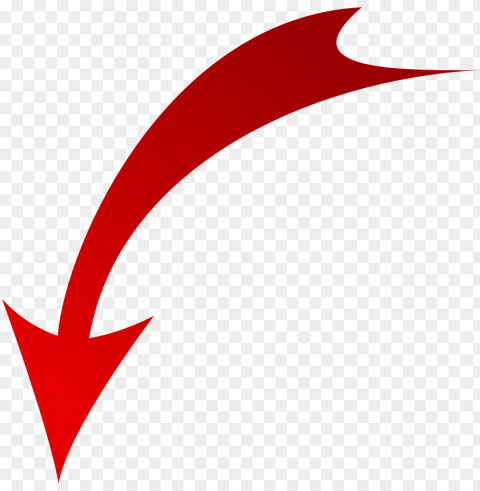 red arrow down - free red arrow Transparent PNG image