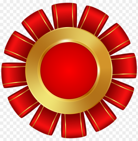 red badge rosette clipar Free PNG images with alpha channel set