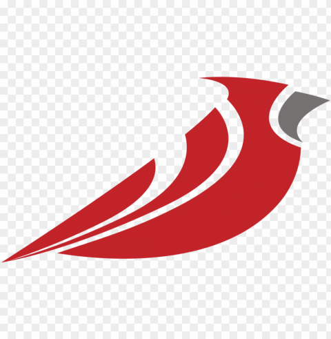red bird logo Isolated Illustration in HighQuality Transparent PNG
