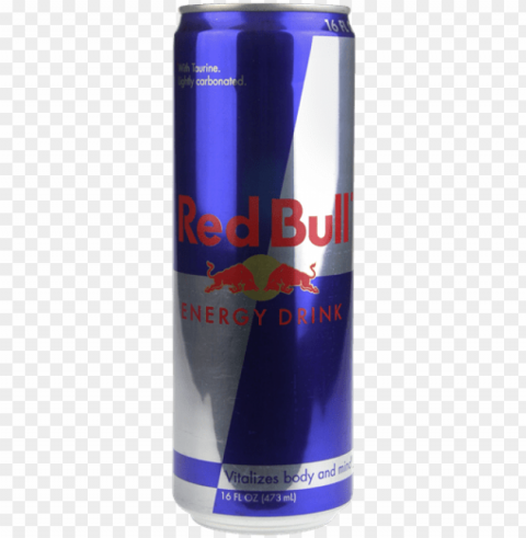 red bull energy drink - red bull can Isolated Icon in Transparent PNG Format