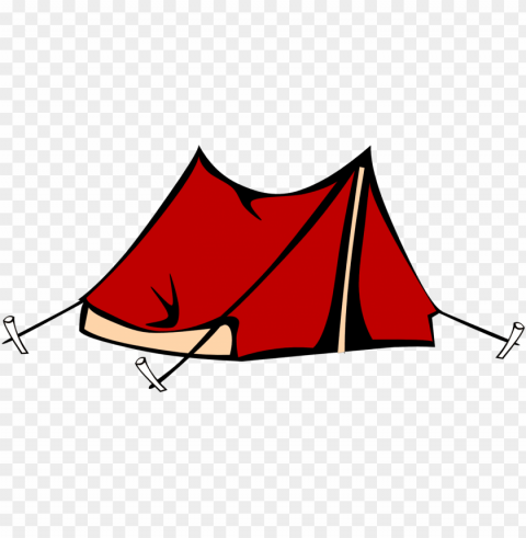 red camping tent PNG Image with Isolated Transparency