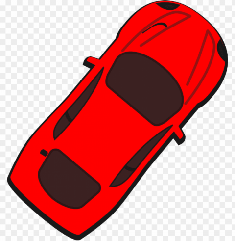 red car top view PNG images with no background essential