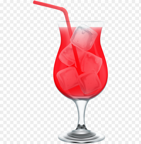 Red Cocktail Isolated Item With Transparent Background PNG