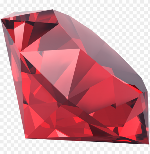 red diamond clipart - red diamond Isolated Character with Transparent Background PNG