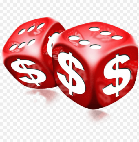 red dice 빨간 돈 주사위 psd 벡터 이미지 - money dice Clear Background PNG Isolation