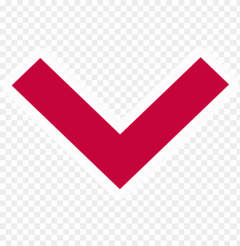 red down arrow icon - icon Clear image PNG