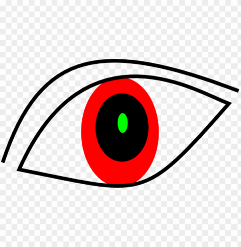 red eye Isolated PNG on Transparent Background