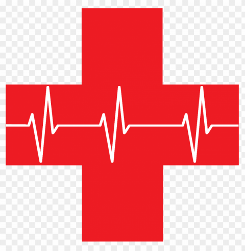 red first aid cross Transparent Background Isolated PNG Icon
