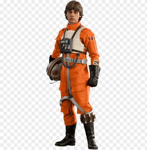 red five x-wing pilot action figure by sideshow collectibles - sideshow luke skywalker red five x-wing pilot Clear background PNGs