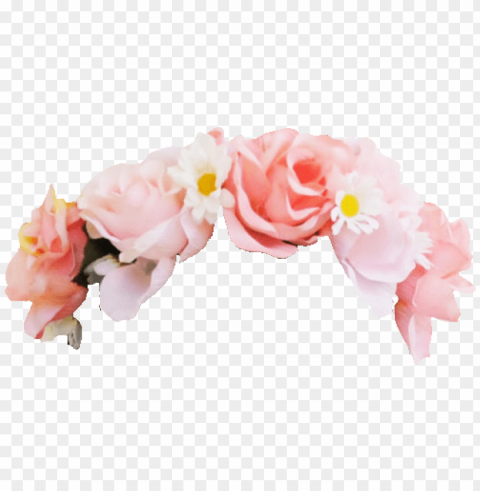 red flower crown PNG Graphic Isolated on Transparent Background