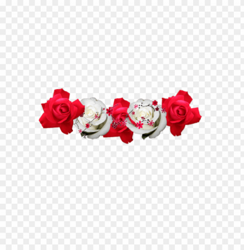 red flower crown transparent PNG graphics with clear alpha channel broad selection