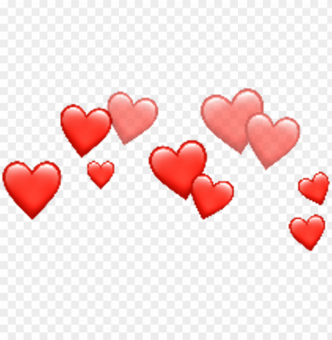 Red Heart Crown Isolated Subject On HighResolution Transparent PNG