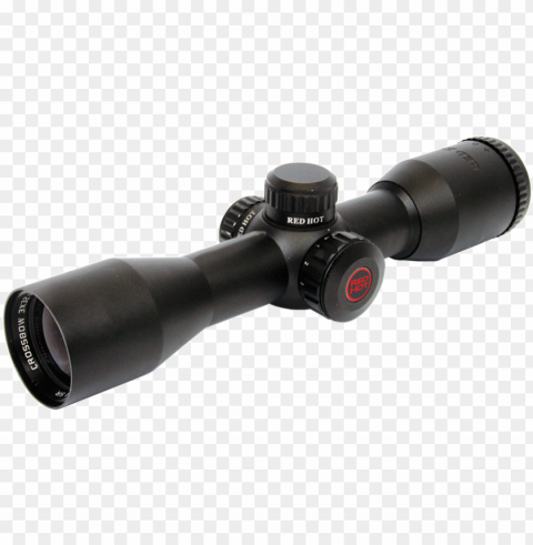 red hot 3x32 mm illuminated multi - reticle scope PNG Image Isolated with Transparency