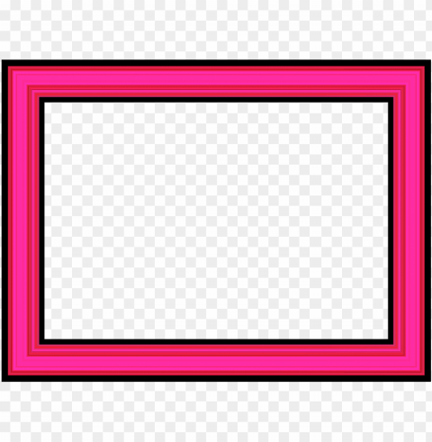 red hot pink frame 1600 x - pink border frame Free download PNG images with alpha transparency