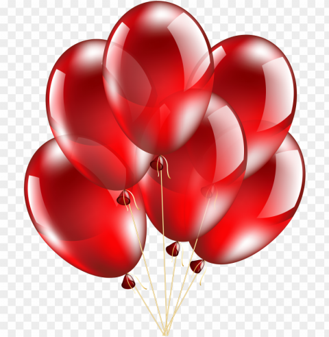red kitetransparent - red and gold balloons transparent PNG cutout