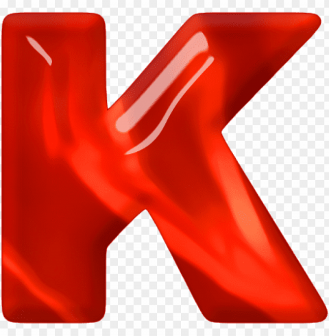 Red Letter K PNG Free Transparent