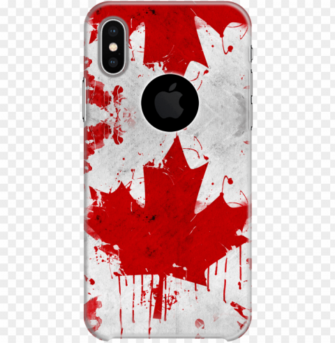 red maple leaf back case - clipart canadian maple leaf Isolated Illustration on Transparent PNG