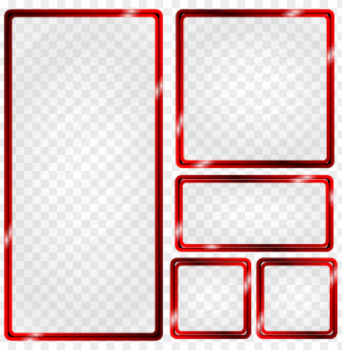 red metallic frame glass effect frame metal red - green metallic frame Free PNG images with alpha channel variety