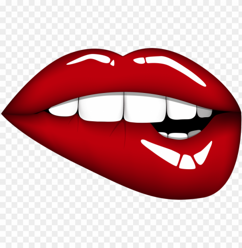 red mouth clipart image - lip biting cartoon lips PNG transparent images extensive collection