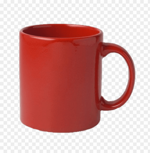 red mug Isolated PNG Graphic with Transparency
