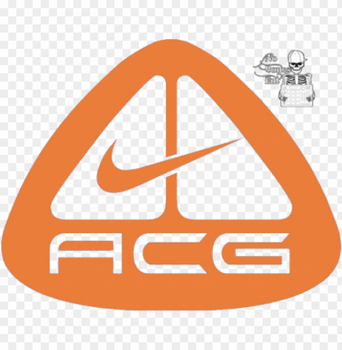 red nike logo download - acg logo Isolated Icon on Transparent PNG