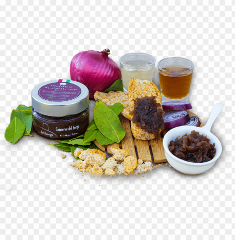 red onion jam - chutney Transparent PNG Isolated Illustration