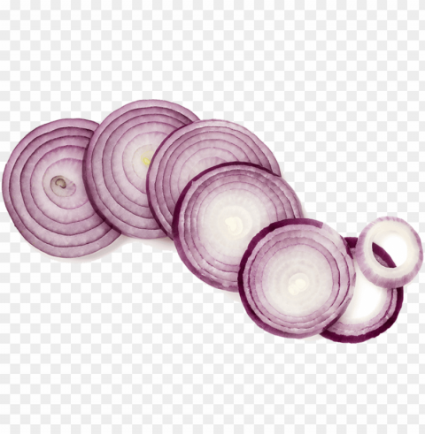 red onion - onion sliced transparent Clear Background PNG Isolated Graphic