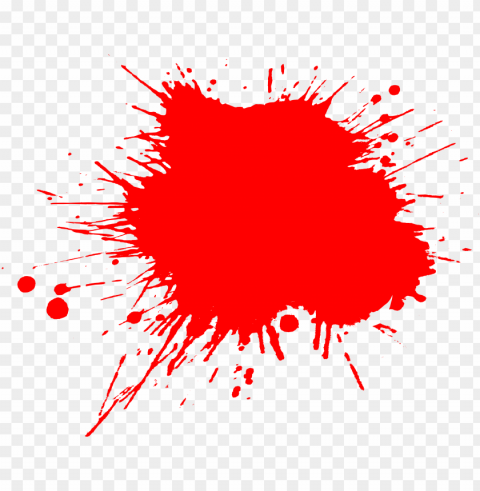 red paint splash Clear PNG images free download