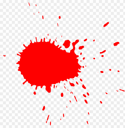 red paint splash ClearCut Background Isolated PNG Graphic Element