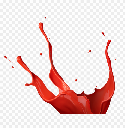 red paint splash PNG for digital art
