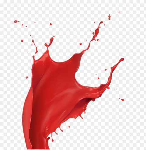 red paint splash PNG for digital design