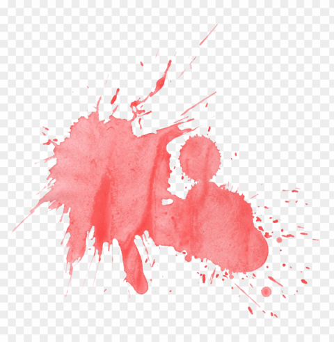 red paint splash PNG for educational use