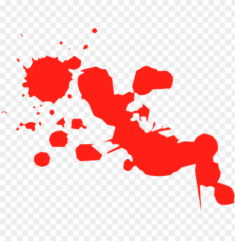 red paint splash PNG for online use