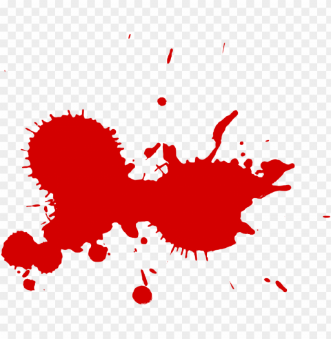 red paint splash PNG for social media