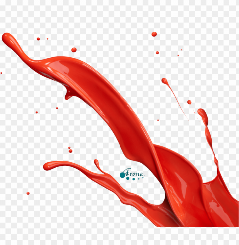 red paint splash Transparent Background Isolated PNG Illustration