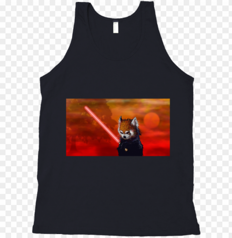 red panda black shadow tank top - red panda PNG images with high transparency