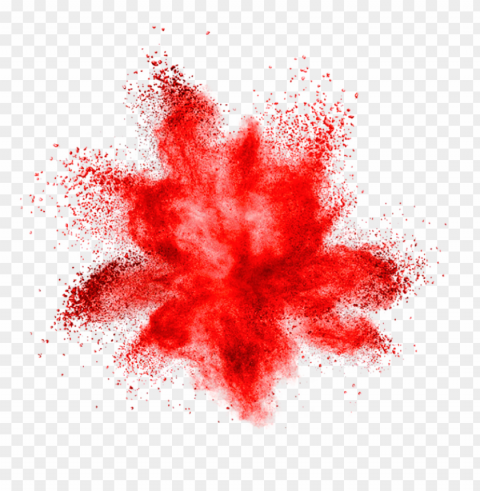 red powder explosion effect Free PNG images with alpha channel set