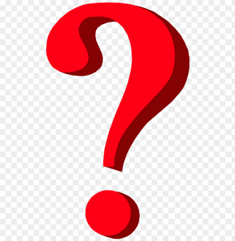 red question mark PNG images with no fees
