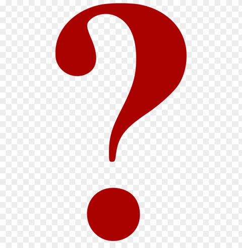 red question mark PNG images with transparent backdrop