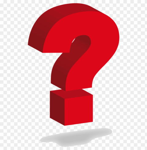red question mark PNG images with transparent overlay