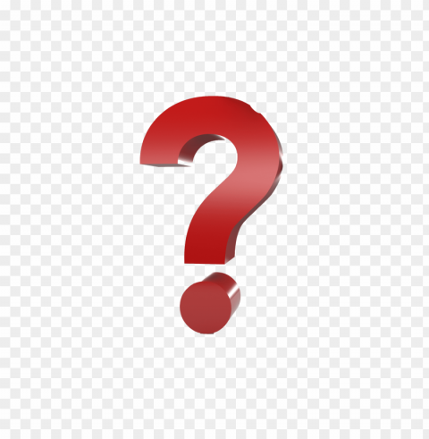red question mark Transparent PNG Isolated Graphic Detail