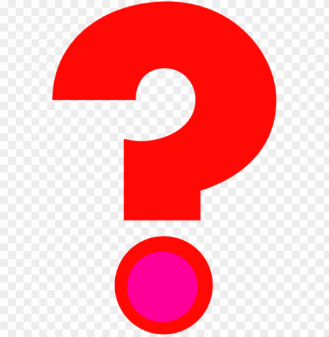 red question mark Transparent PNG Isolated Graphic Element