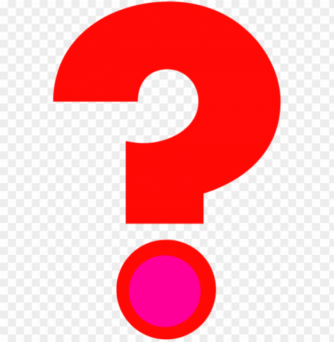 Red Question Mark Transparent PNG Isolated Graphic Element