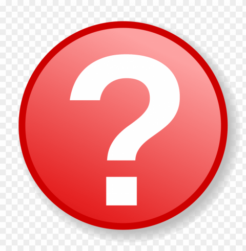 red question mark Transparent PNG Isolated Illustrative Element