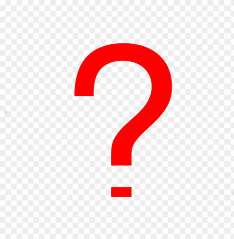 red question mark Transparent PNG Isolated Object Design