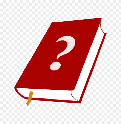 red question mark Transparent PNG Object with Isolation