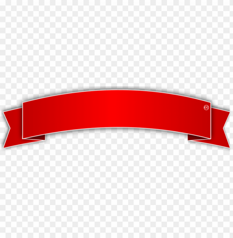 Red Ribbon Banner Isolated Object On HighQuality Transparent PNG