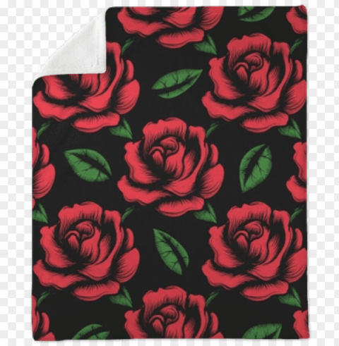 red rose flower seamless pattern with green leaves - roses pattern drawing red Transparent PNG graphics complete collection