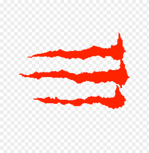 Red Scratch PNG Image With Isolated Transparency