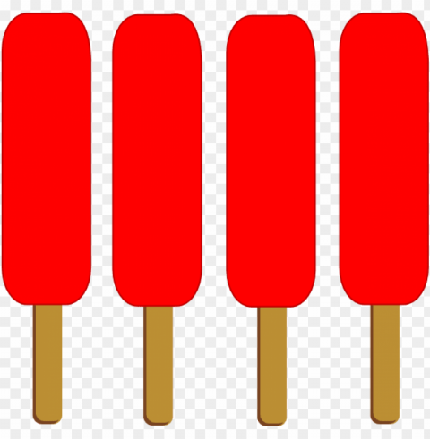 red single clip art at clker - red popsicle PNG with alpha channel for download